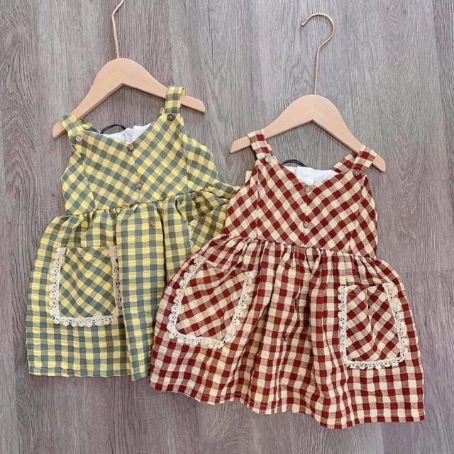 Váy caro bé gái cực xinh