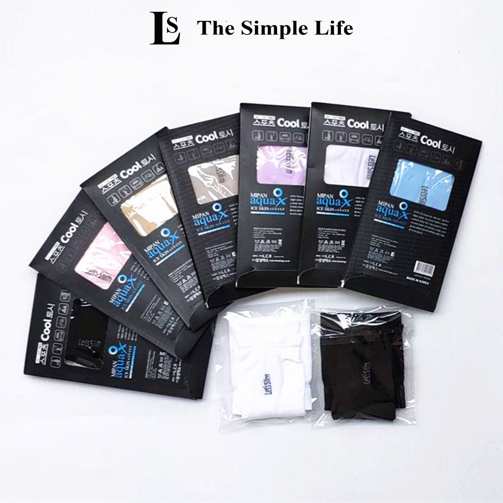 Găng tay chống nắng xỏ ngón, ống, găng tay chống nắng, chống tia uv Aqua X - Let's Slim đi phượt siêu mát [CHÍNH HÃNG]