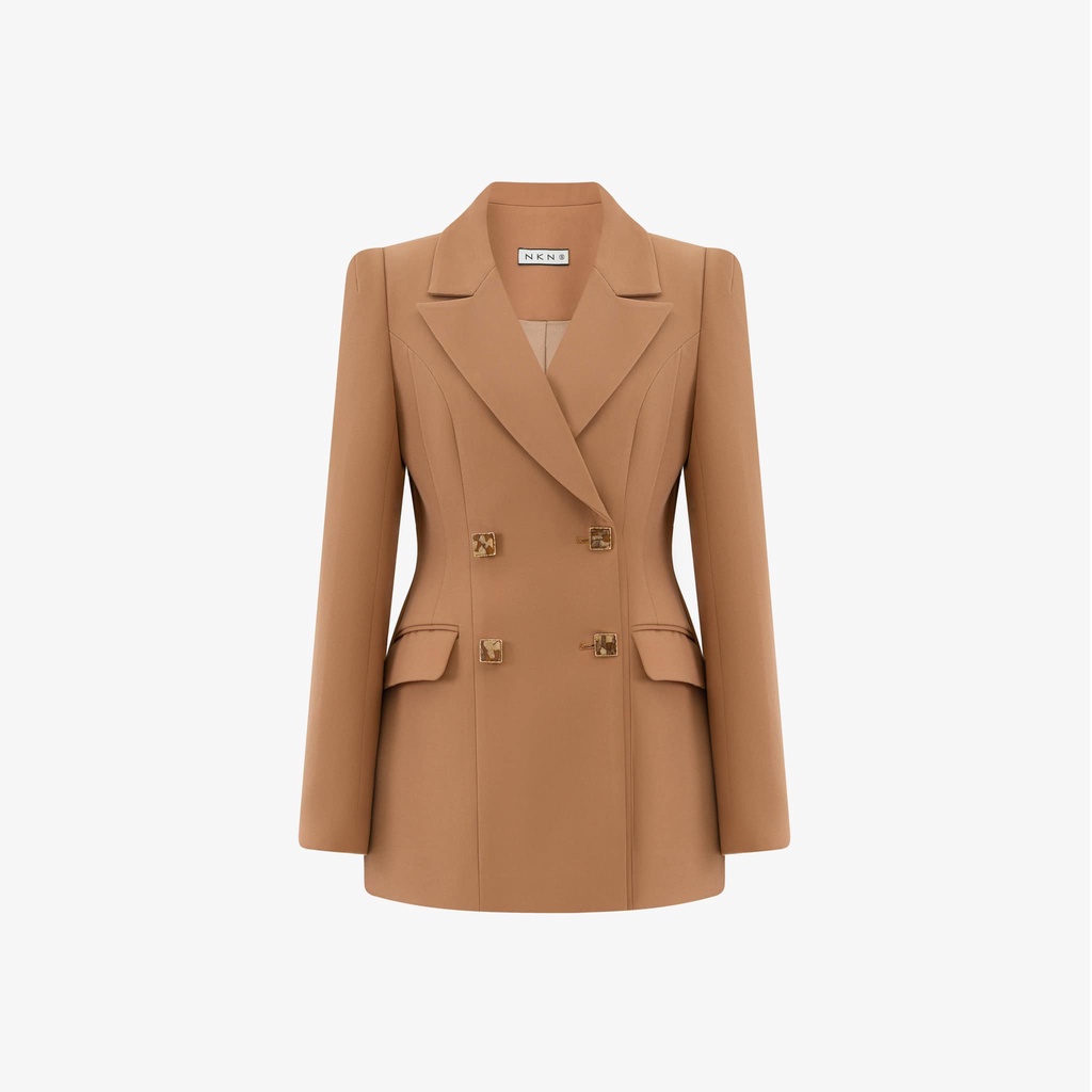 Áo Blazer Thiết Kế NKN Adela Nâu - Thời Trang Thiết Kế Cao Cấp