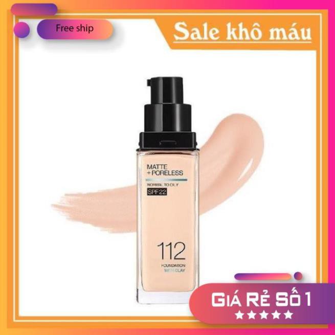 Kem nền kiềm dầu chống nắng Maybelline Fit Me Matte+Poreless SPF22