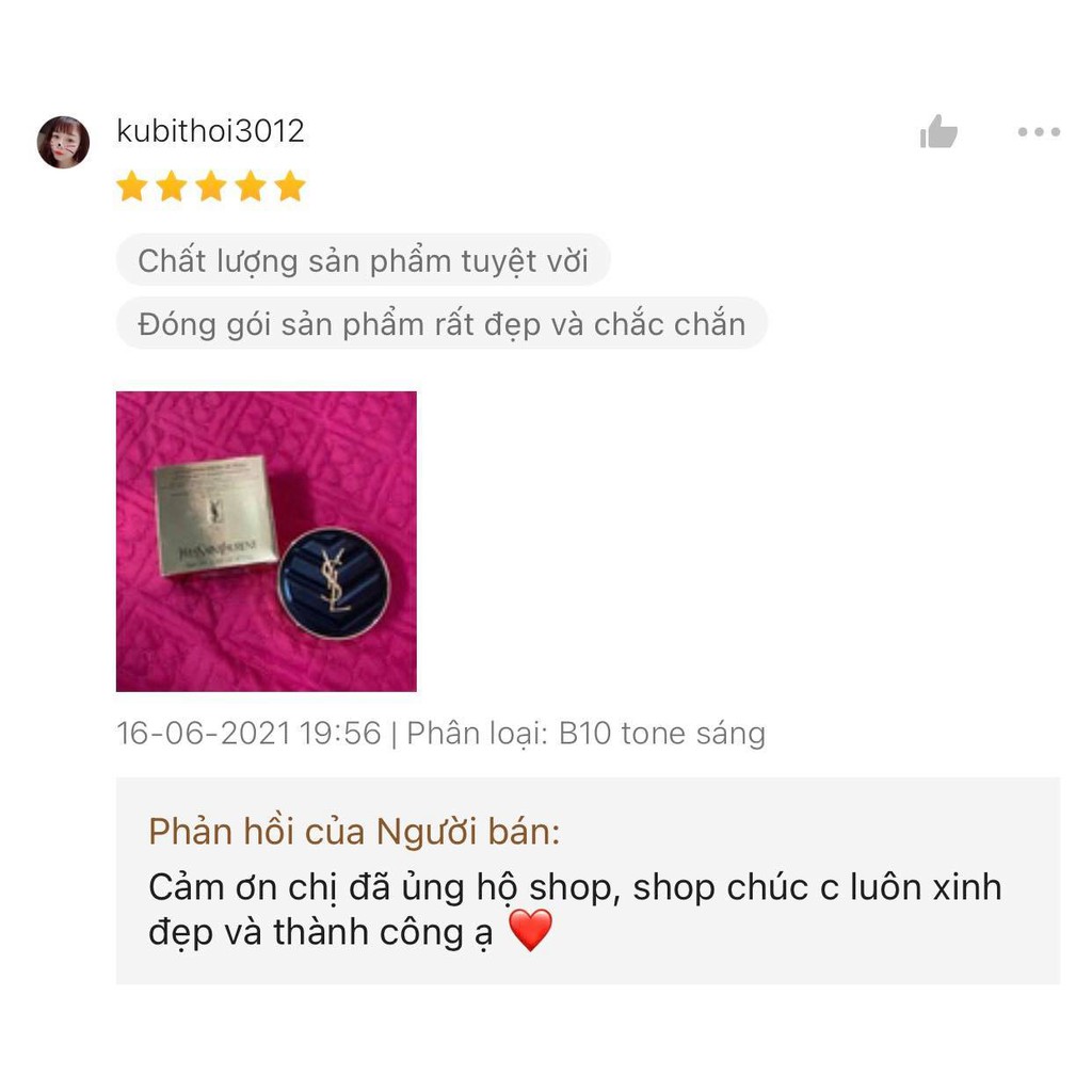 [CHÍNH HÃNG] Phấn Nước cao cấp YSL Le Cushion Encre De Peau Fushion Ink Foundation (Link cũ bị report có 146 lượt bán) | BigBuy360 - bigbuy360.vn