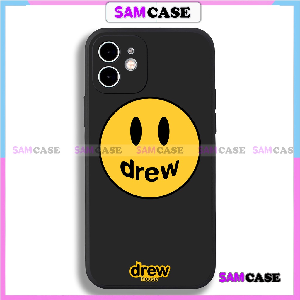 Ốp lưng iPhone Drew cạnh viền vuông silicon mềm dẻo bảo vệ camera cho 6/6s/7/8/X/XS/XR/11/12/13 Pro Plus Max cute đẹp