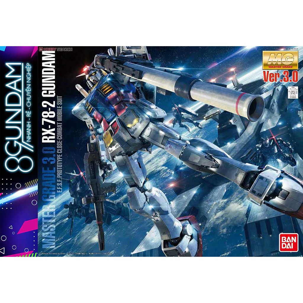 Mô Hình Lắp Ráp Gundam MG RX-78-2 ver 3.0