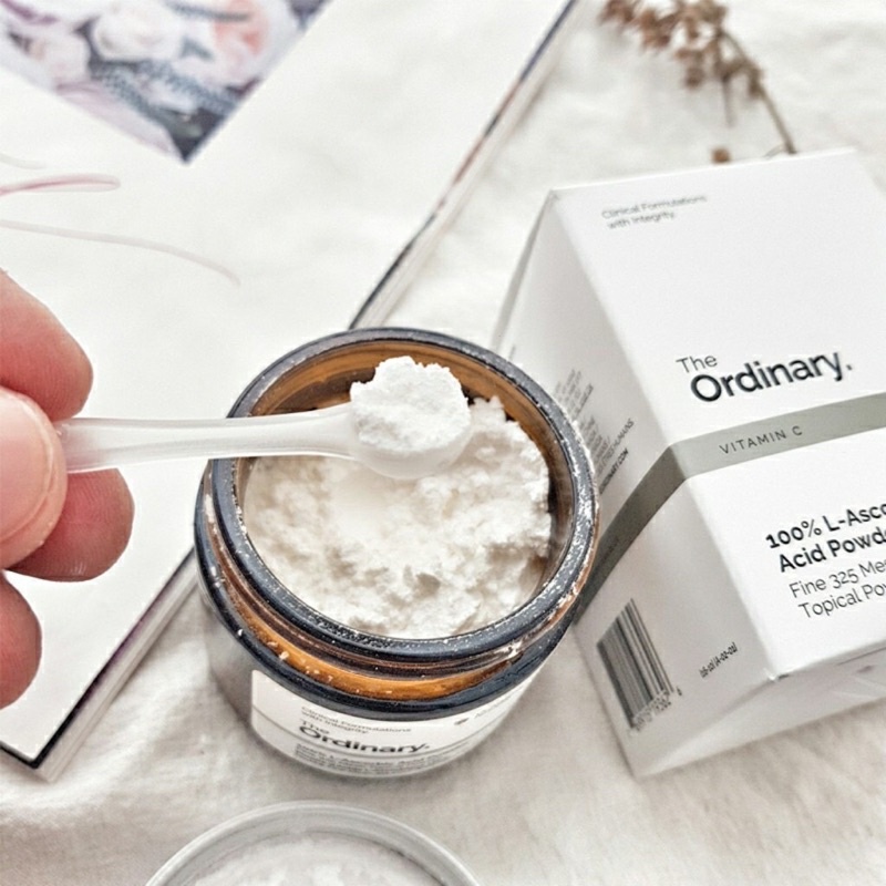 Bột Vitamin C & Niacinamide The Ordinary 100% L-Ascorbic Acid Power 20g Sáng da mờ thâm,se lỗ chân lông