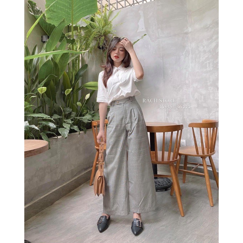 Quần cullottes túi mổ r022