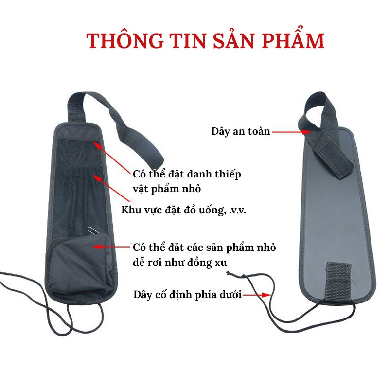 Túi Đựng Đồ Bên Hông Ghế Ô Tô Tiện Lợi