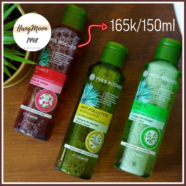 [ bản mới ] Giấm xả tóc Yves Rocher chùm ngây 150ml