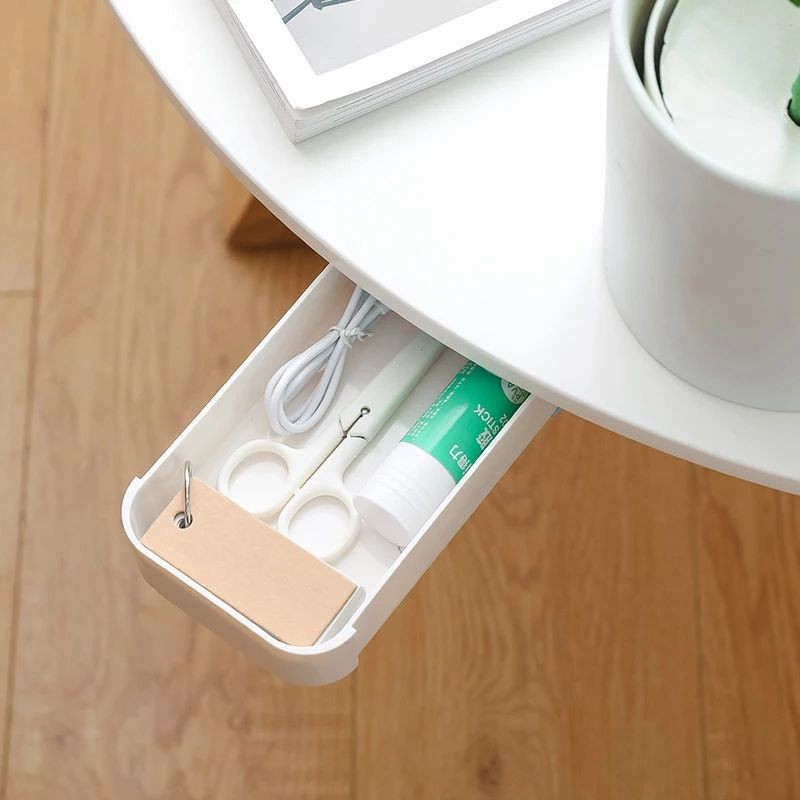 Ngăn Kéo Đựng Đồ Mini Dán Gầm Bàn Gầm Kệ Tủ Tiện Lợi