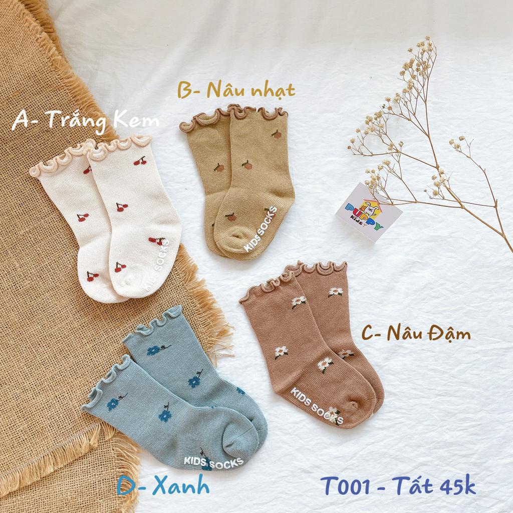 (T001) Tất viền dành cho em bé gái (Puppy Kids)