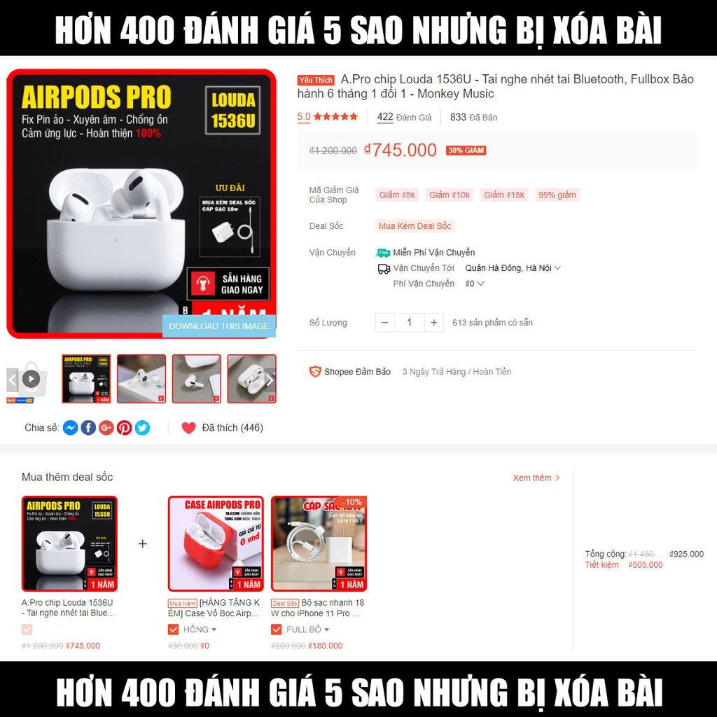 [LOUDA 1536U] Tai nghe không dây Airpods Pro Đổi Tên, Định Vị, Xuyên Âm, Chống Ồn, Cảm Ứng Lực | BigBuy360 - bigbuy360.vn