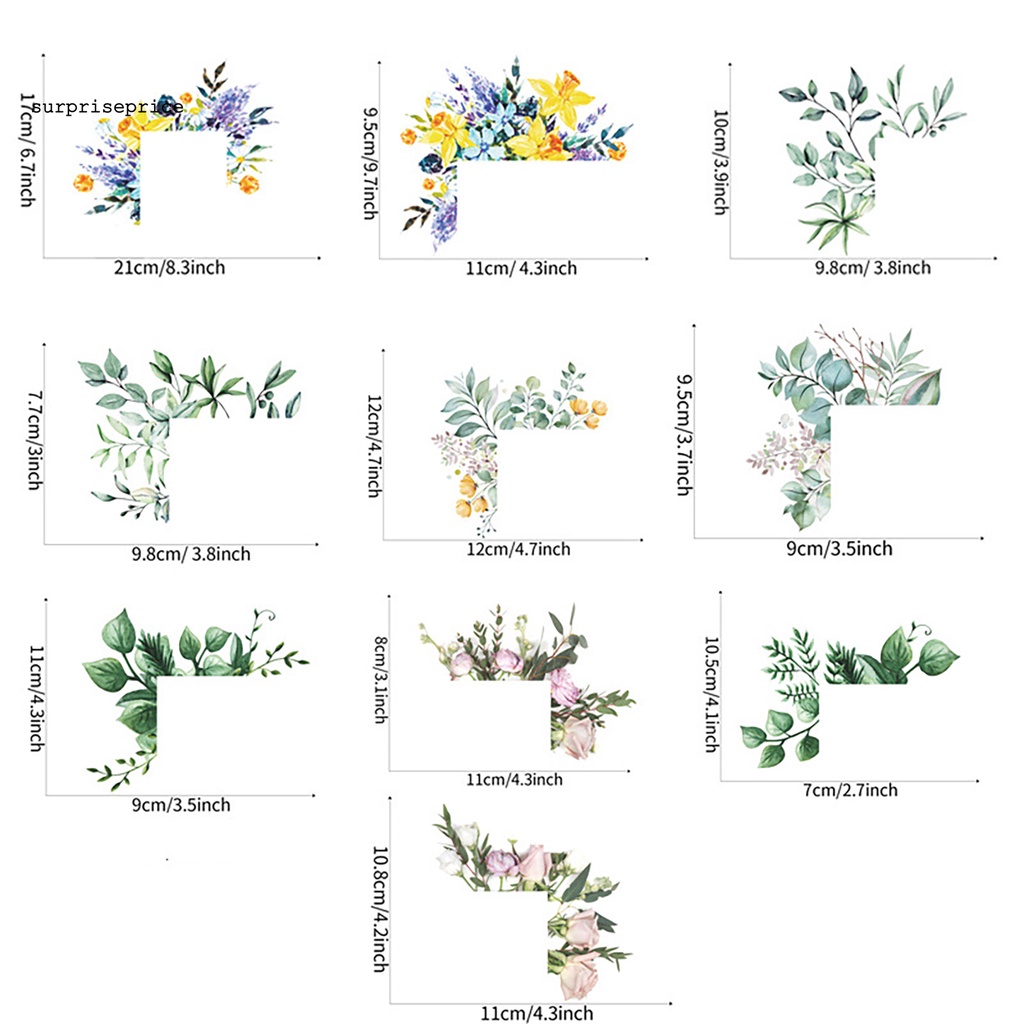 Nhãn dán tường trang trí nhà hàng in hình cây xanh