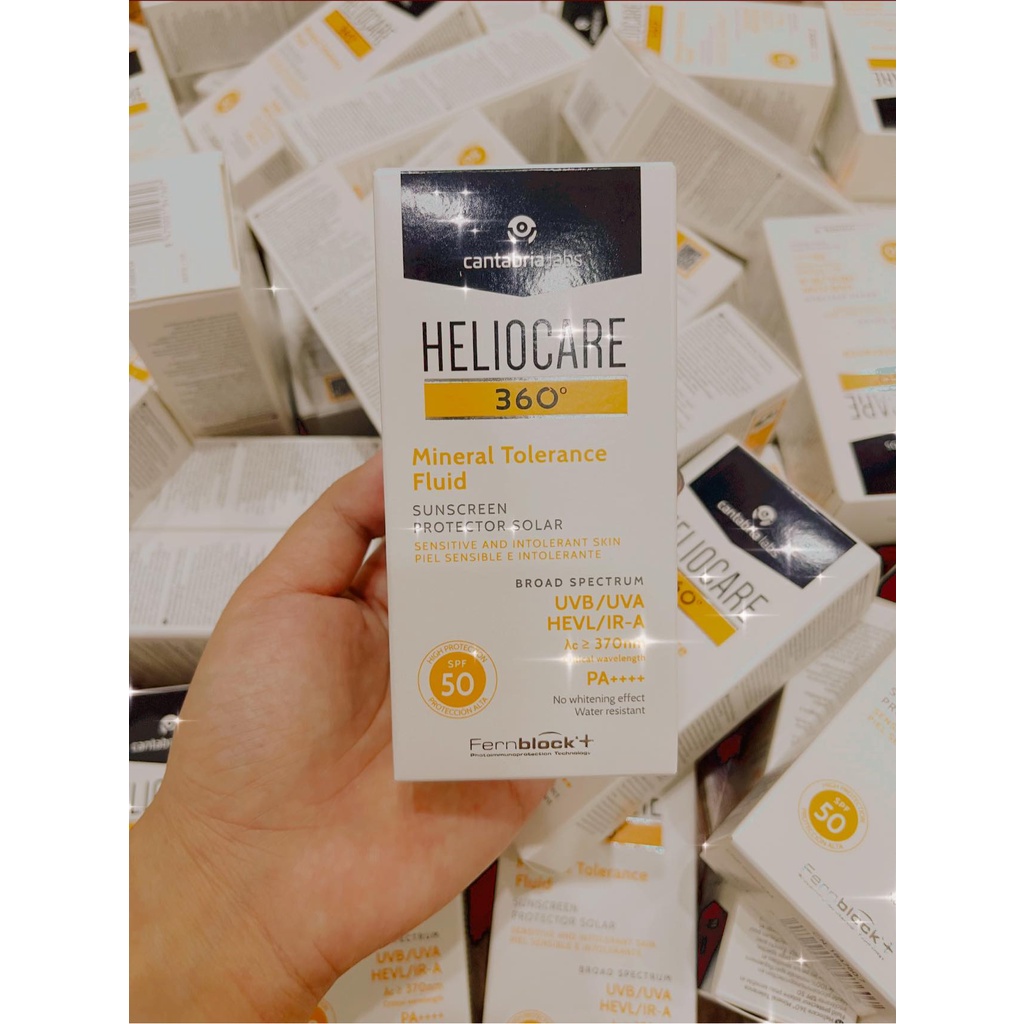 Kem chống nắng Heliocare 360  Mineral Tolerance Fluid SPF 50 PA++++
