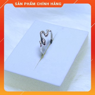 Nhẫn bạc nữ đẹp, nhẫn hình rắn KBJ38