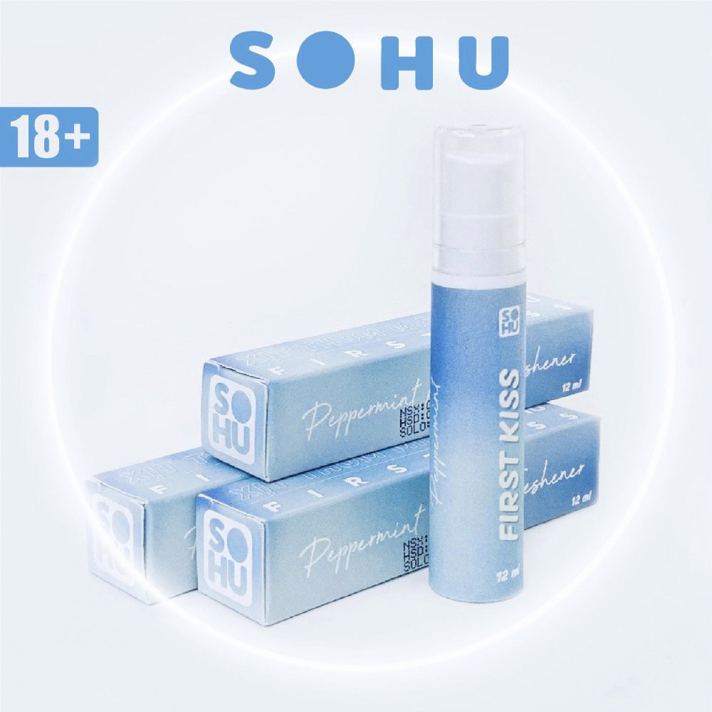 Xịt thơm miệng FIRST KISS SOHU 12ml nhỏ gọn bỏ túi tiện lợi