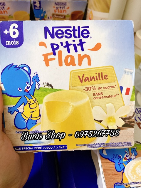 BÁNH FLAN NESTLE PHÁP CHO BÉ TỪ 6M+
