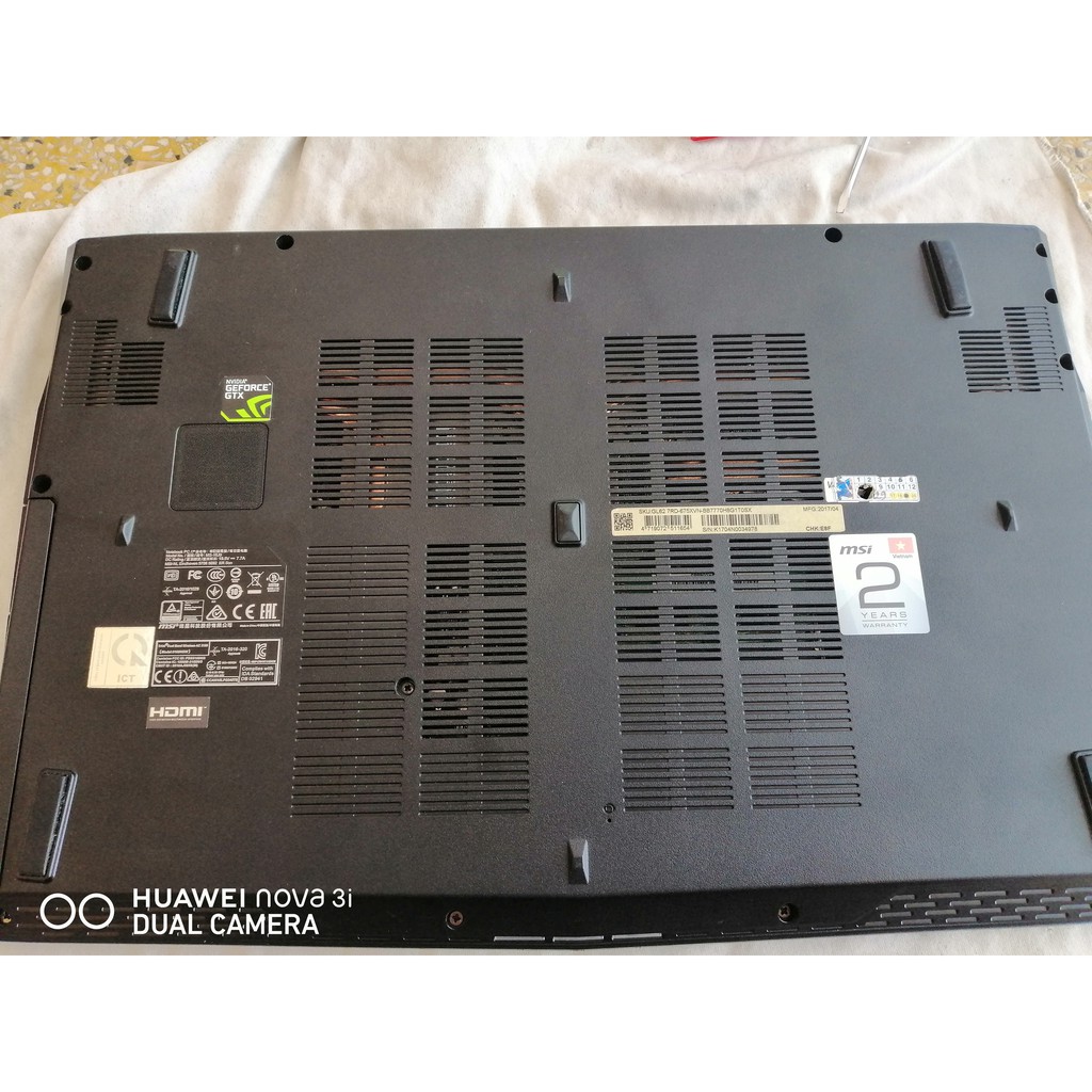 Laptop Gaming MSI GL62 7RD Tặng luôn balo i7 7700HQ/ Ram 16GB/ GTX 1050 2GB/ SSD Samsung M2 128GB /HDD HGST 1TB 7200Rpm | BigBuy360 - bigbuy360.vn