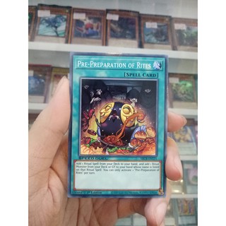 Thẻ Bài Lẻ YugiOh! Mã SBCB-EN121 - Pre-Preparation of Rites - Common - 1st Edition