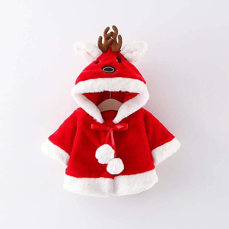 Áo khoác lông tuần lộc cho bé