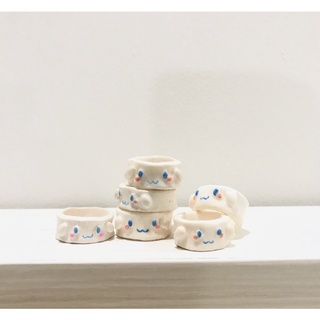 Nhẫn đất sét handmade - Clay ring - Cinnamoroll