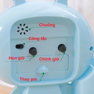 Đồng hồ báo thức hình chú ong dễ thương, xinh xắn, đồng hồ để bàn