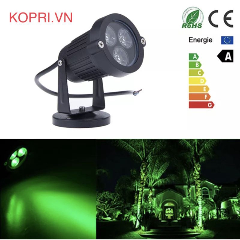 Đèn Rọi Cây 3W. Đèn cắm cỏ Led 3000k. Đèn Ghim Cỏ Cob 3W, đèn trang trí cây, đèn tiểu cảnh, đèn trang trí sân vườn