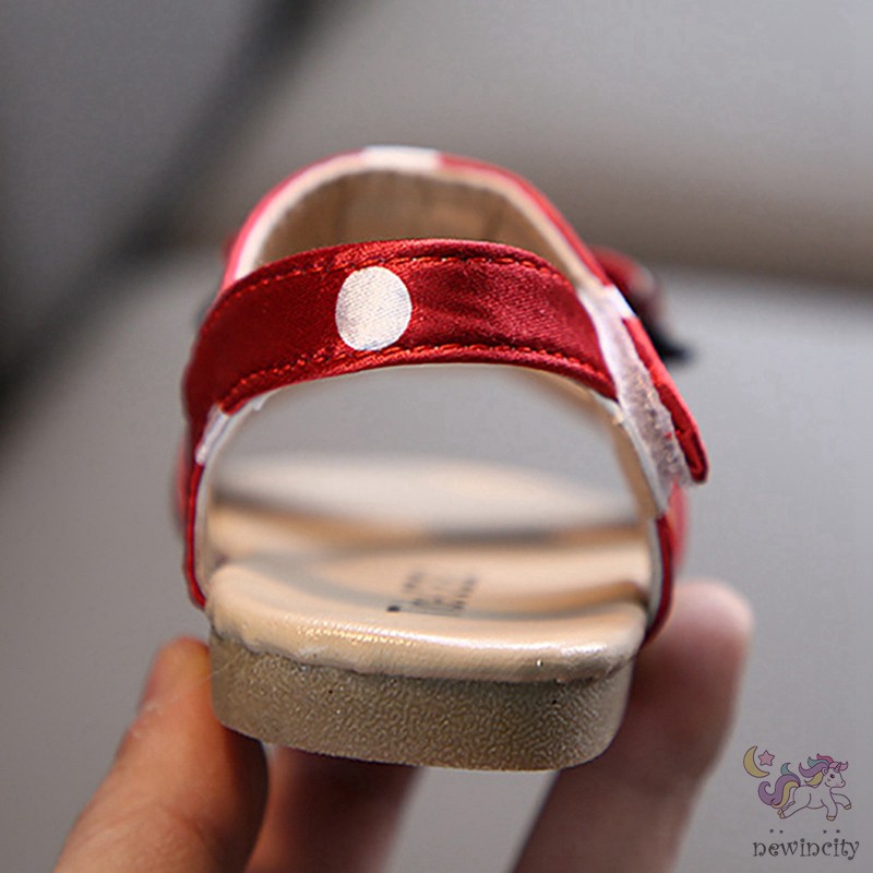 Giày sandal phối nơ phong cách Hàn Quốc thời trang mùa hè cho bé gái