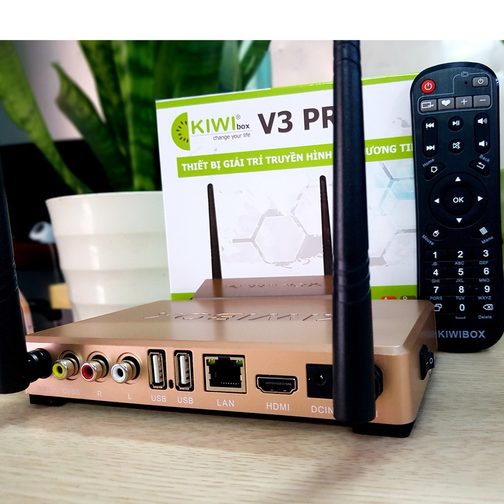 Android TV Box Kiwibox V3 pro Android 7,2 Anten Wifi mạnh mẽ, Mới 100% -SẢN PHẨM CHÍNH HÃNG