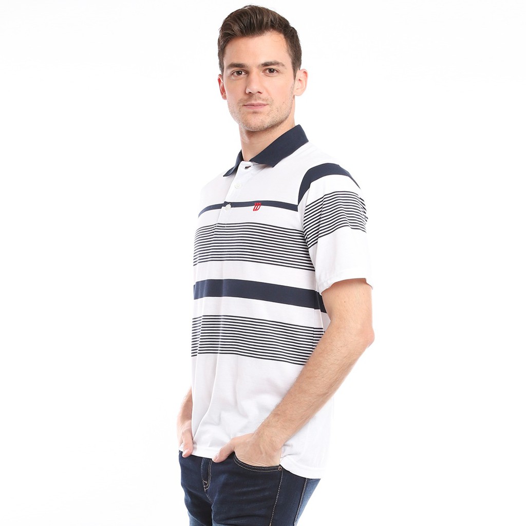 Wilson Áo Thun Polo Chơi Tennis Thời Trang Cho Nam 770