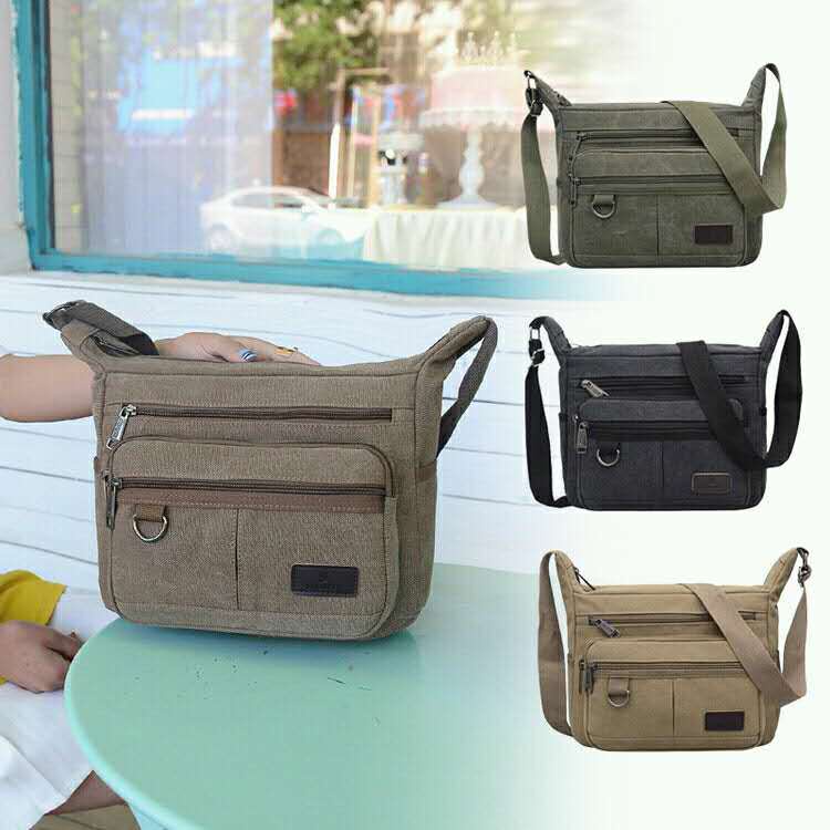 Phép thuật🎏Túi đeo vai vải Canvas cỡ lớn thời trang mùa xuân cho nam | BigBuy360 - bigbuy360.vn