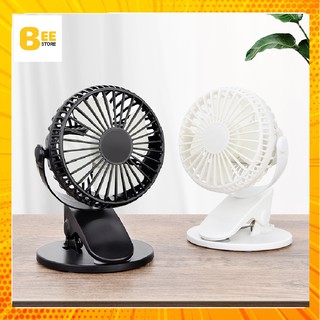 Quạt kẹp tích điện xoay 360 độ XH09, quạt tích điện mini kẹp bàn siêu tiện lợi