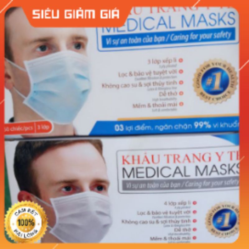 Khẩu trang y tế kháng khuẩn 4 lớp không mùi | BigBuy360 - bigbuy360.vn