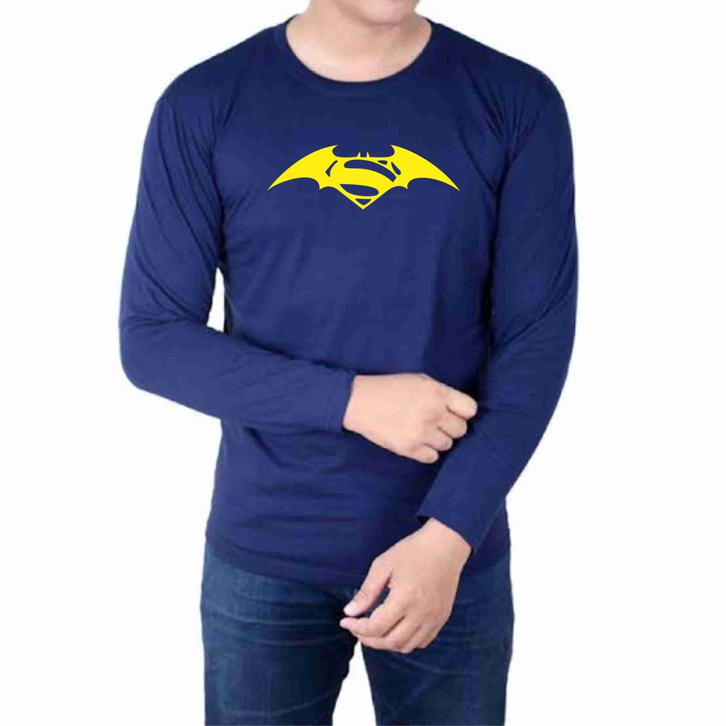 Áo Thun Cotton Họa Tiết Batman Vs Superman Cá Tính Dành Cho Nam Và Nữ / Kombed 30s