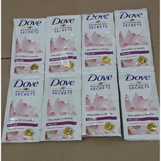 Combo 50 gói Dầu Gội Dove Óng Mềm Tự Nhiên (hồng)