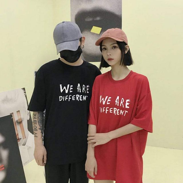 WE ARE DIFFERENT TEE - CHUẨN FORM RỘNG TAY LỠ - HÀNG OVERSIZE