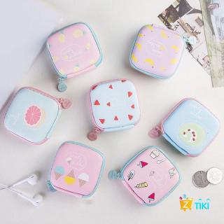 Ví tròn mini di động đựng tiền xu họa tiết hoạt hình dễ thương