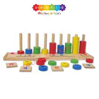Đồ chơi gỗ - học đếm bậc thanh winwintoys