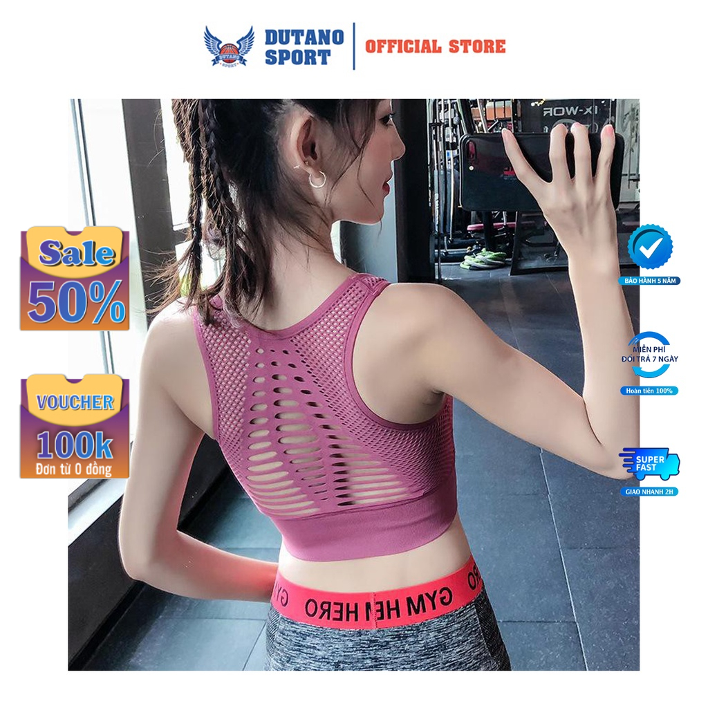 Áo Tập Gym Nữ, Đồ Tập Gym Nữ Phối Lưới Sexy Áo Bra Tập Gym Nữ Phối Vân Tinh Tế, Mã Hàng 96852