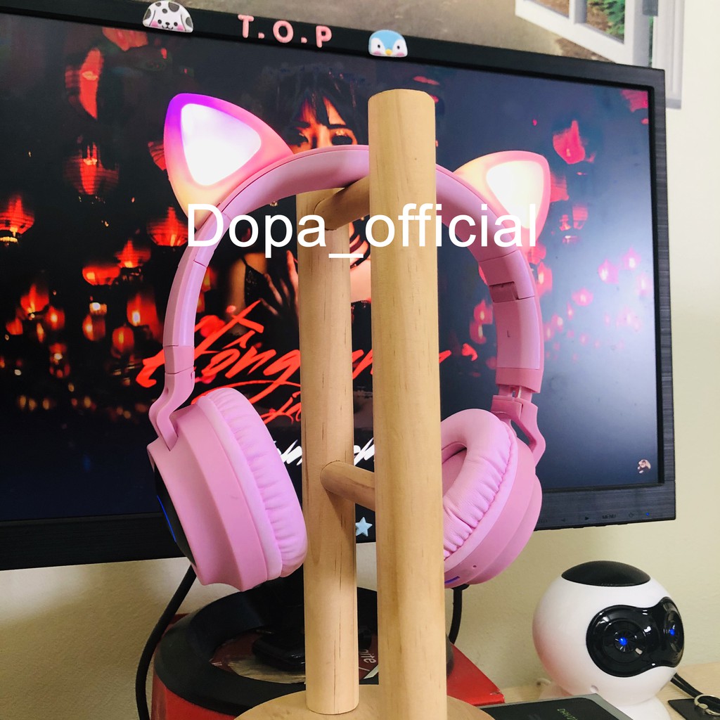 Tai nghe mèo bluetooth Goden House cao cấp, headphone tai mèo đáng yêu có mic chống ồn hiệu quả bảo hành 12 tháng. | BigBuy360 - bigbuy360.vn