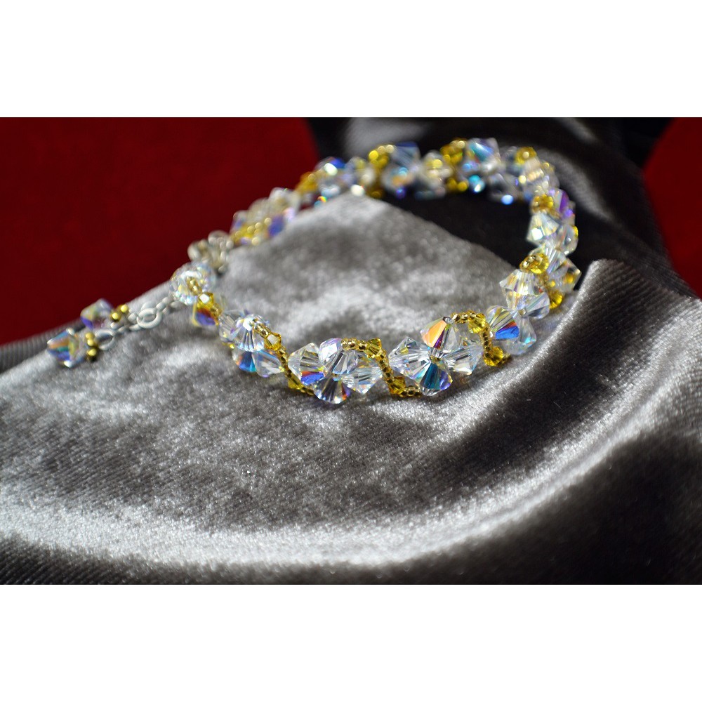 Lắc tay pha lê áo Swarovski cao cấp handmade