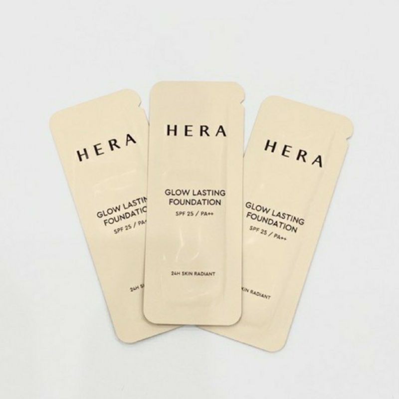 [Cực Hot] Kem Nền Ma Thuật Siêu Che Khuyết Điểm Và Giữ Tone Suốt 24 Giờ - Hera Glow Lasting Foundation SPF25/PA++ 1ml