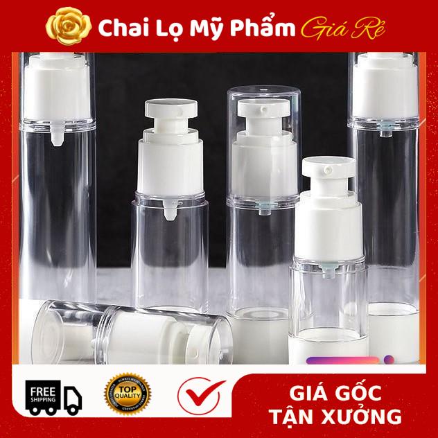 Chai Chiết Mĩ Phẩm ❤ RẺ VÔ ĐỊCH ❤ Chai nhựa xịt giọt hút chân không 100ml chiết mỹ phẩm , phụ kiện du lịch