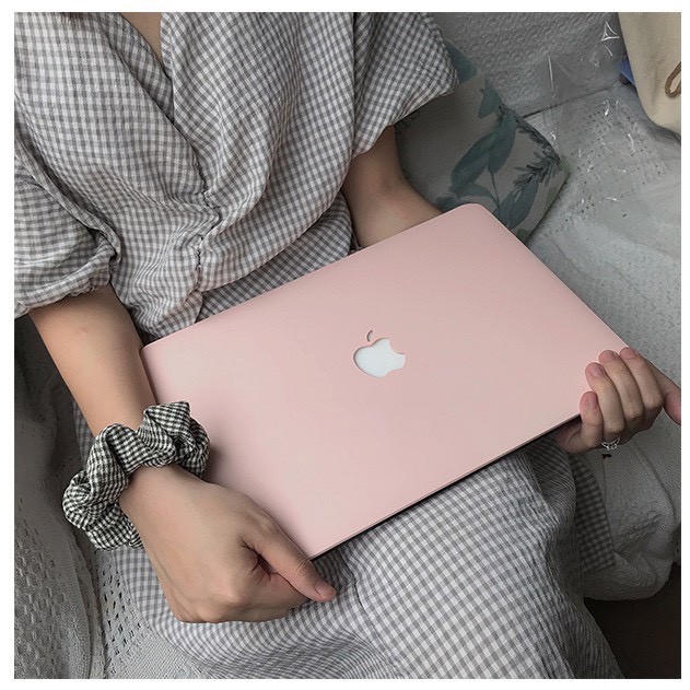 Combo Ốp Macbook Và Phủ Phím Màu Hồng Pastel (Tặng Kèm Miếng Dán Màn Hình Và Set Nút Chống | BigBuy360 - bigbuy360.vn