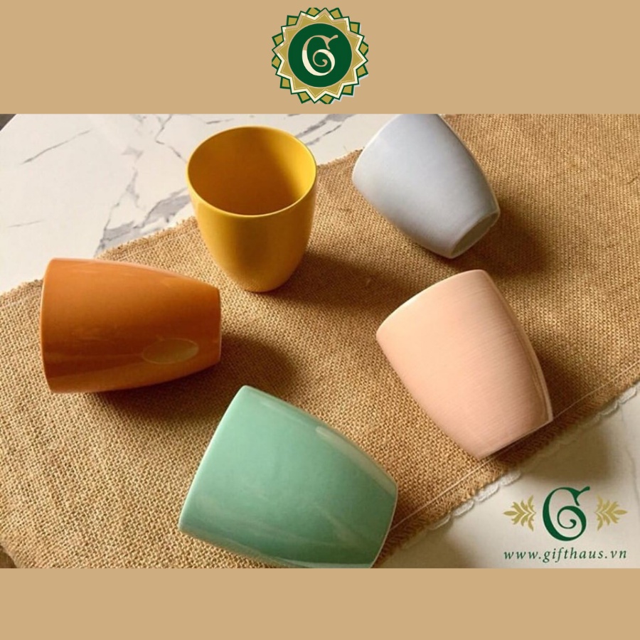 Cốc sứ sắc màu sắc màu, tách pha trà cà phê, ly cốc uống nước