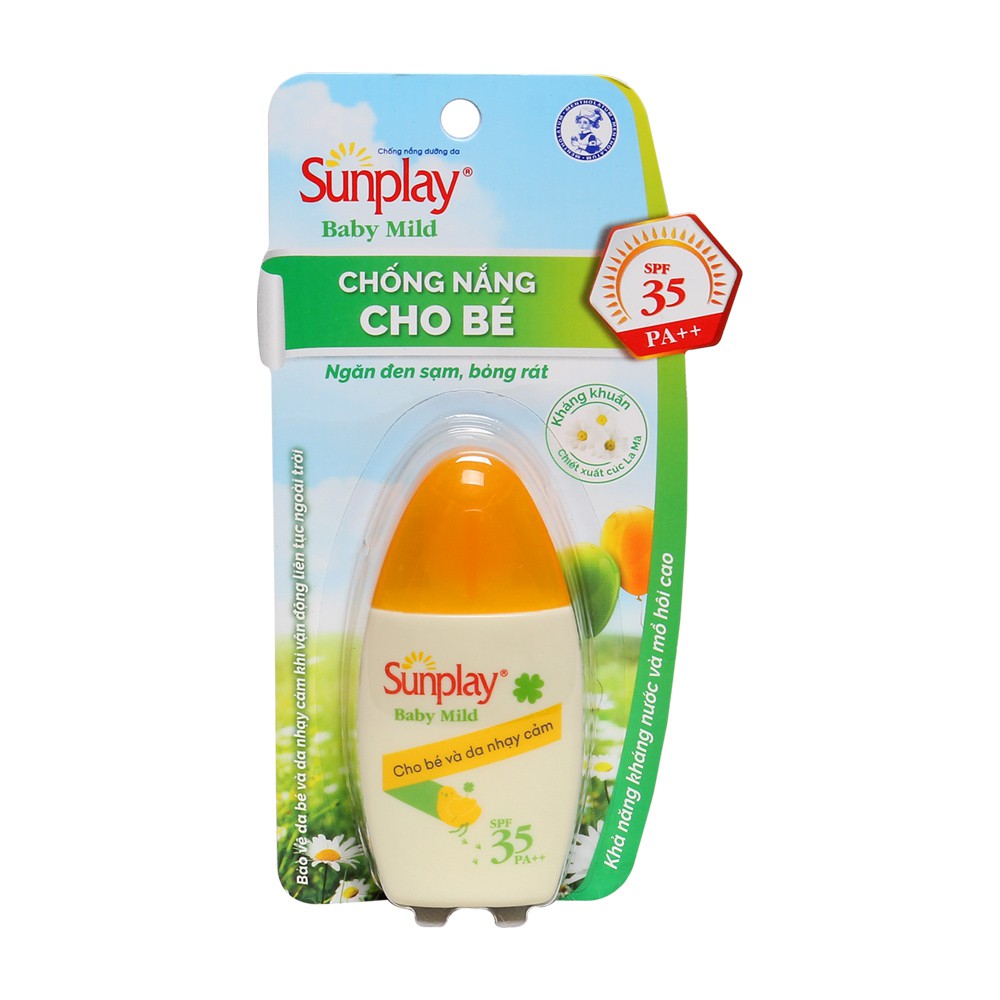 Kem chống nắng Sunplay Baby Mild SPF35+, PA++ cho bé và da nhạy cảm