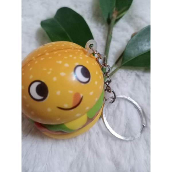 Móc khóa squishy hình bánh hamburger