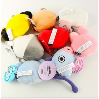 Móc khoá bt21 gấu bông cao cấp (hình thật)