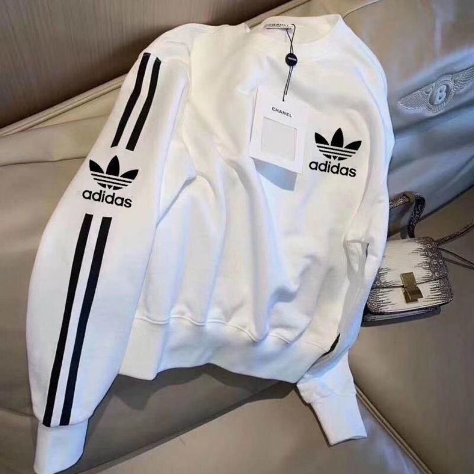 Áo sweater in hoạt tiết cỏ ba lá cổ tròn dáng rộng thời trang dành cho nam và nữ