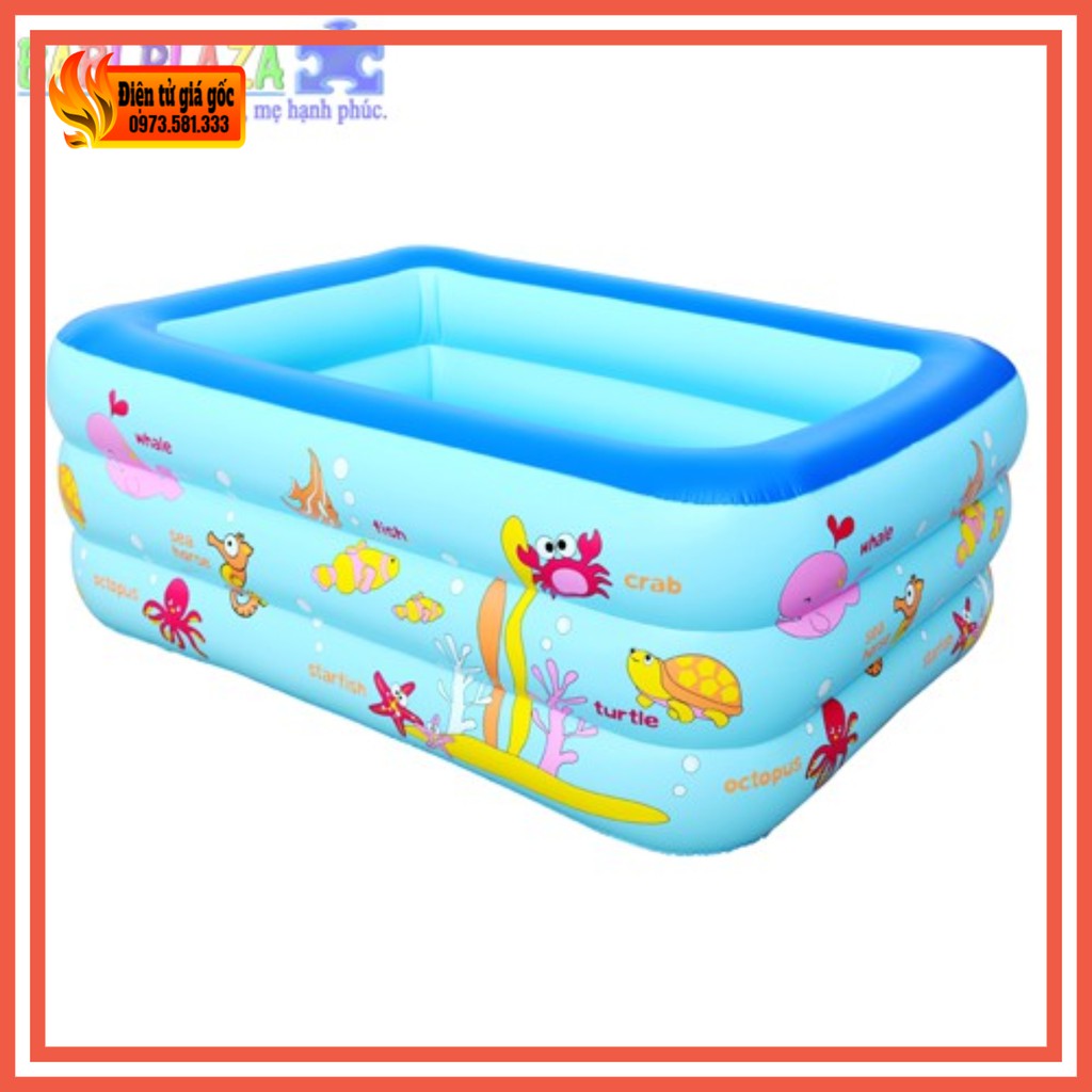 Bể phao bơi 1m2 3 tầng cho bé
