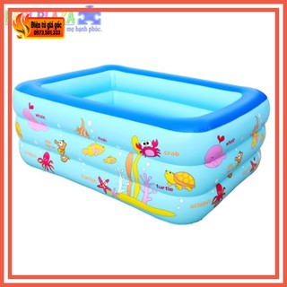 Bể phao bơi 1m2 3 tầng cho bé