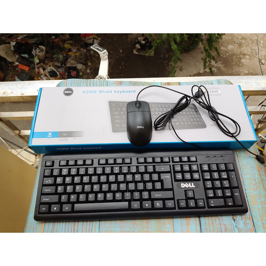 Bộ Bàn Phím Máy Tính Dell có dây model K2800 ( bao gồm 1 Chuột và 1 Bàn Phím)